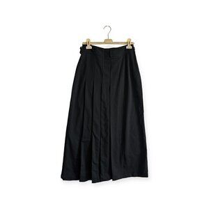 Vintage Y2K CRISTINAEFFE Black maxi Pleated Skirt, Size 44 Italy